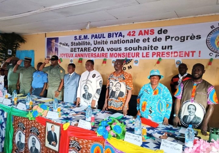 Célébration de l’An 42 de Paul BIYA dans le LOM ET DJEREM: BETARE-OYA salue 42 ans de leadership de son Grand Champion